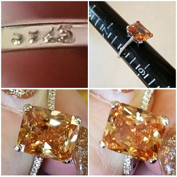 5ct Morganite Solitaire Ring Size 6 - Picture 5 of 5