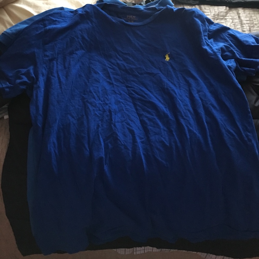 Blue RL logo tee