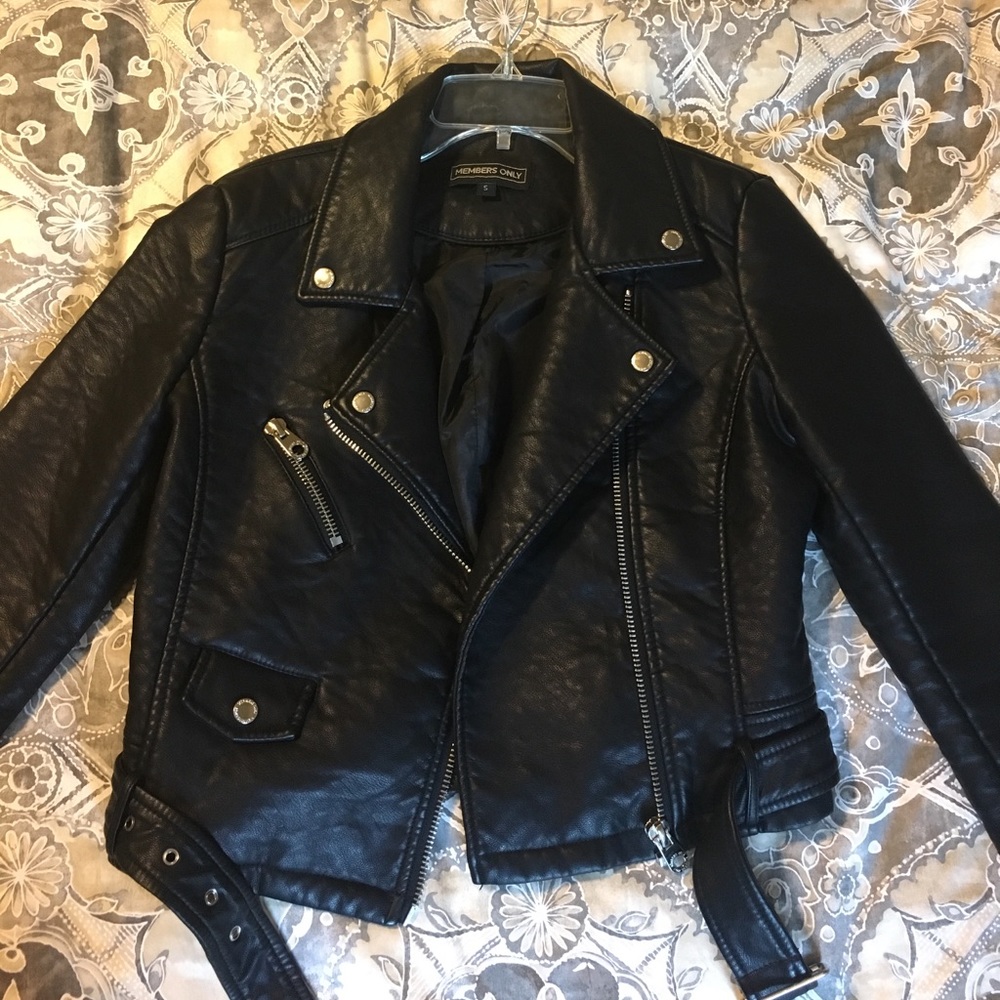 Members Only Vegan Leather Jacket