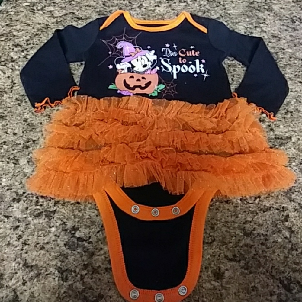 Baby girl Halloween tutu onsie 6-9 months