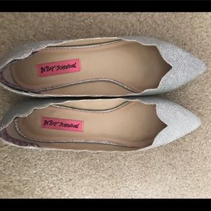 Betsey Johnson Sparkle Ballet Flats