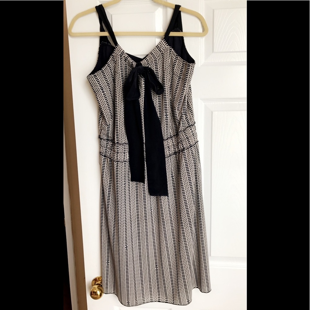 Tory Burch Dress - Navy and White - Large