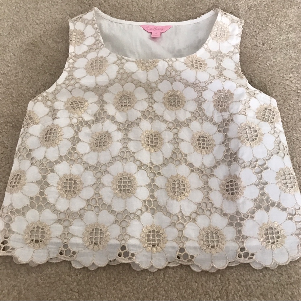Lilly Pulitzer Flower Crop Top