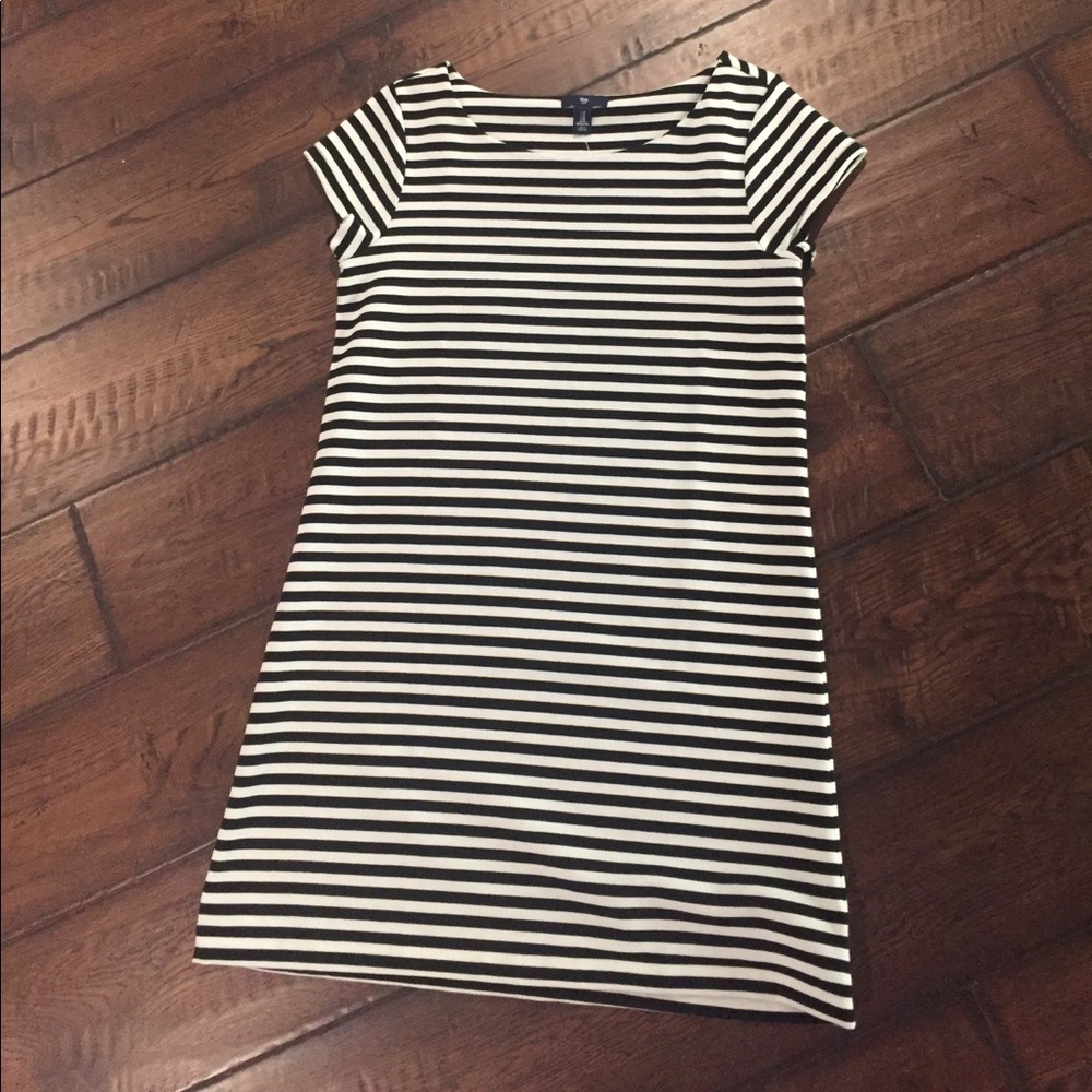 Black and White Striped Dress
