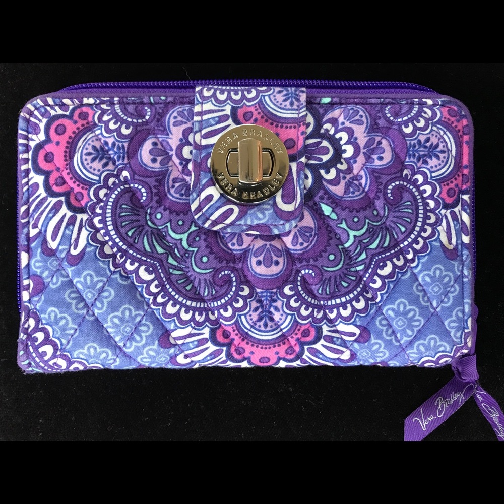 Vera Bradley Lilac Tapestry Wallet