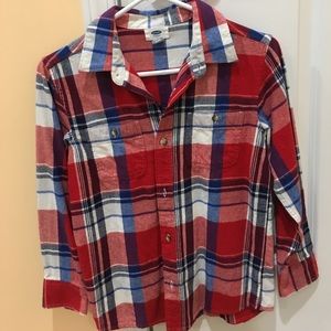 Boys red flannel