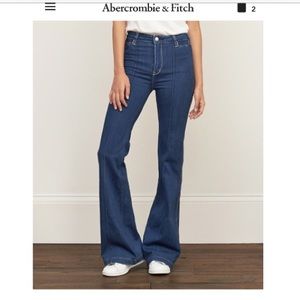 Abercrombie & Fitch high rise flare jeans