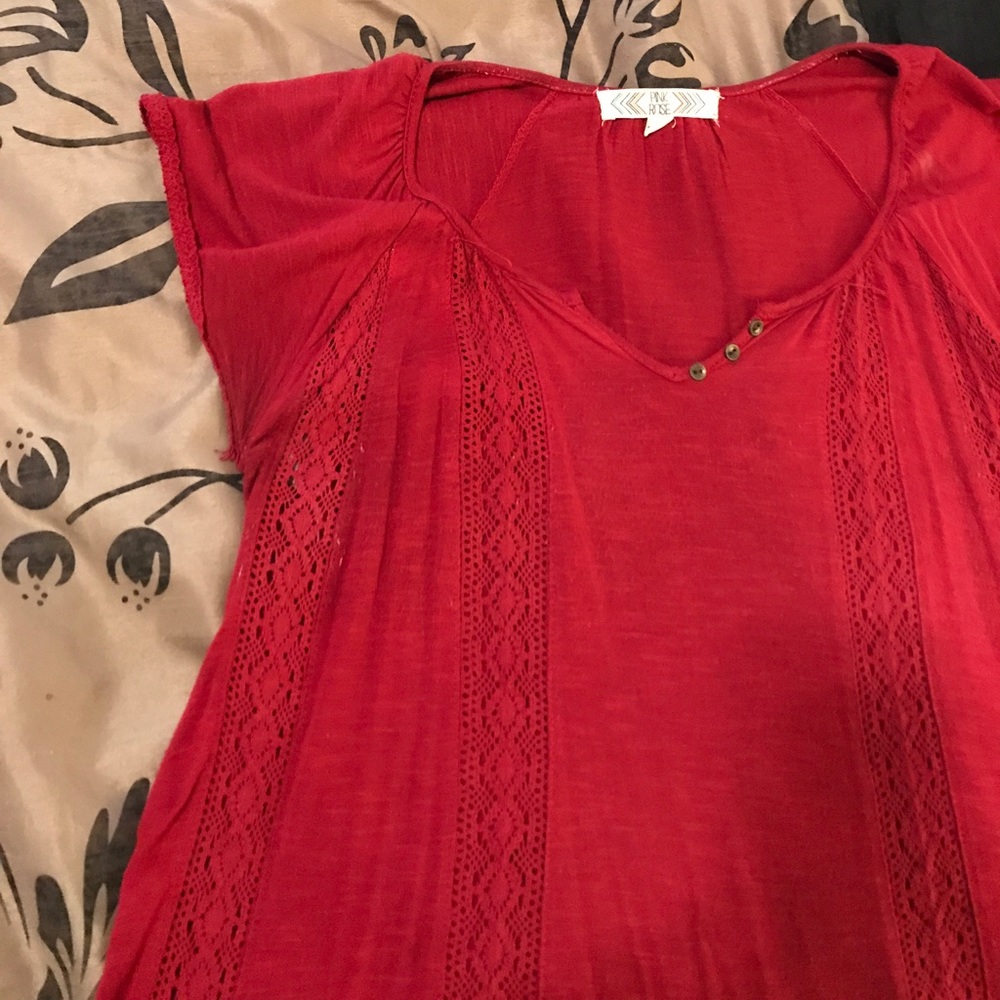 Red blouse