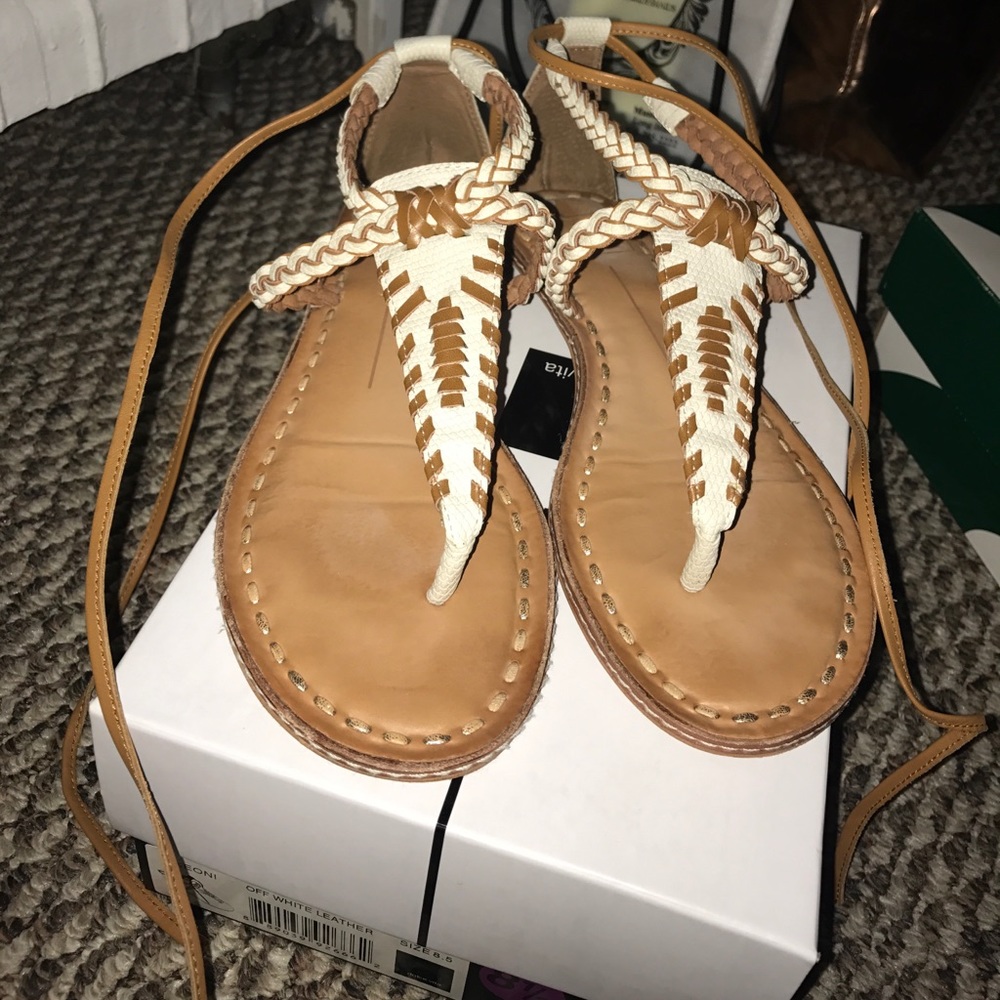 Ankle tie sandals