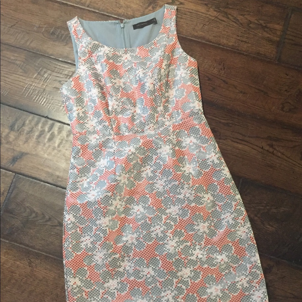 Geometric Flower Business Dress