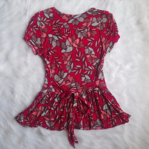 *SOLD* Anthropologie Deletta Knit Peplum Floral - Picture 5 of 6