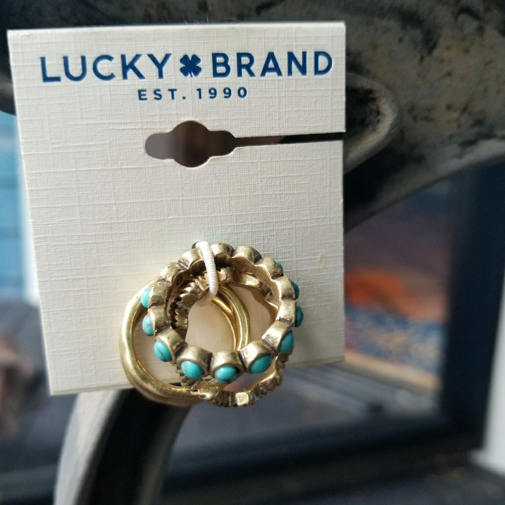Lucky Brand Set of 4 Rings Size 6 - Picture 6 of 6