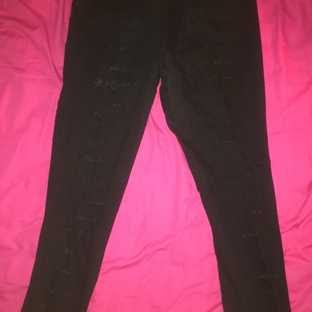 Black high waist jeans size 14