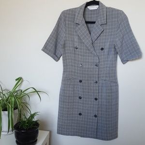 Vintage saint Michaels button up plaid dress