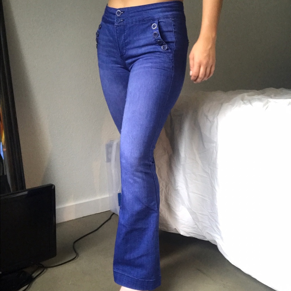 Blue 70s Flare jeans