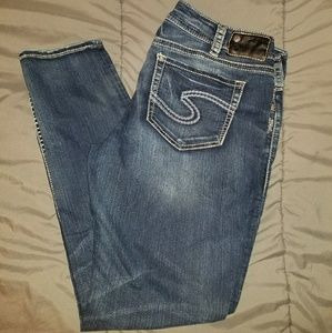 Women's Silver Skinny jeans