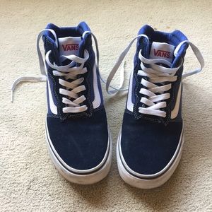 Vans navy blue high tops
