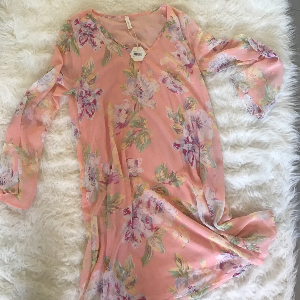 NWT Pink Floral Maternity Dress