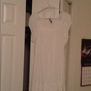White crinkle semi sheer dress by St. JohnsBay