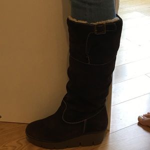Michael Kors brown suede boots