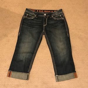 Rock revival Capri jeans