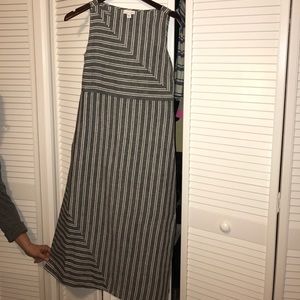 J. Jill Maxi Striped Linen Dress