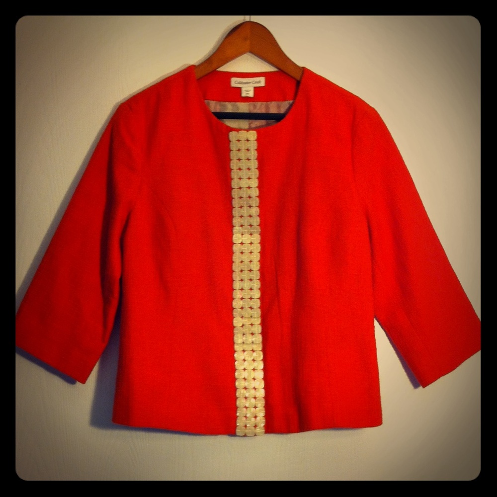 Coldwater Creek Orange Jacket