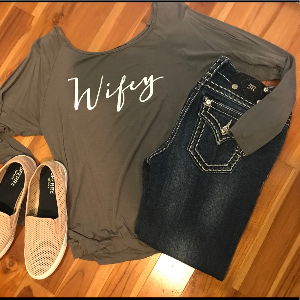 Wifey long sleeve tee
