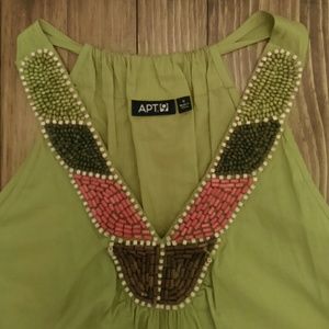 NWOT Bead embellished tank