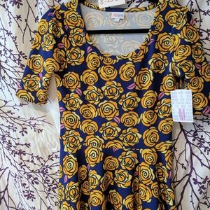 Yellow rose nicole medium lularoe