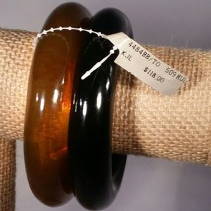 Kenneth Jay Lane Resin bracelet duo