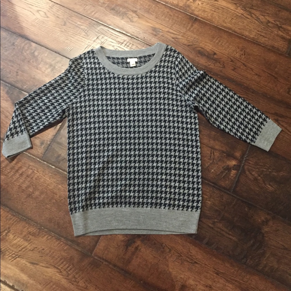 J Crew Houndstooth Sweater