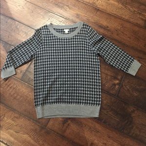 J Crew Houndstooth Sweater