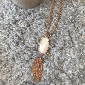 Kendra Scott Rayne Necklace rose gold/pearl
