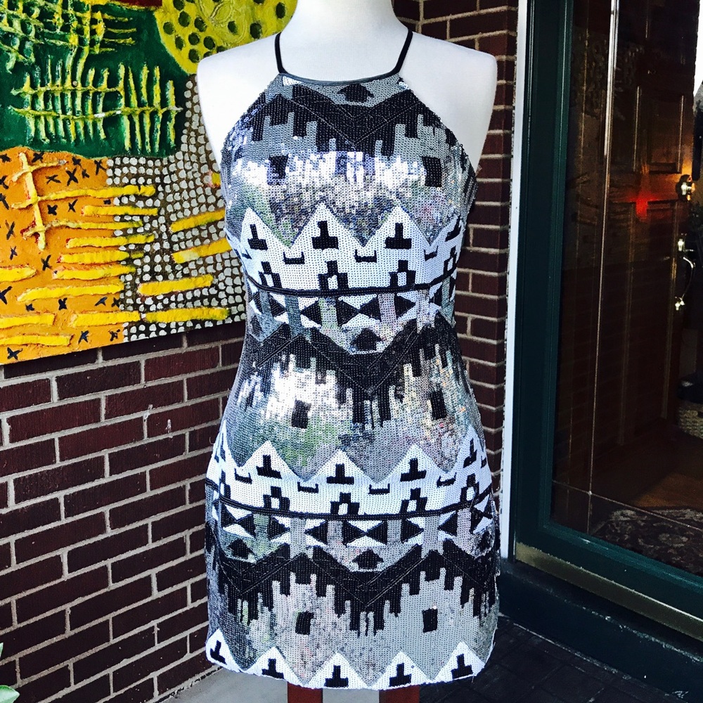 My Michelle Deco Sequin Dress