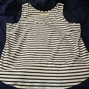 Black and white blouse