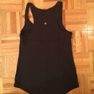 Lululemon soft black tank top in great condition