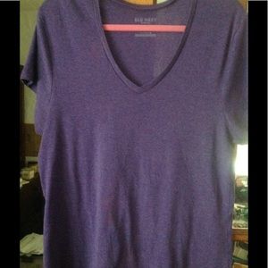 Plus size, purple tee shirt