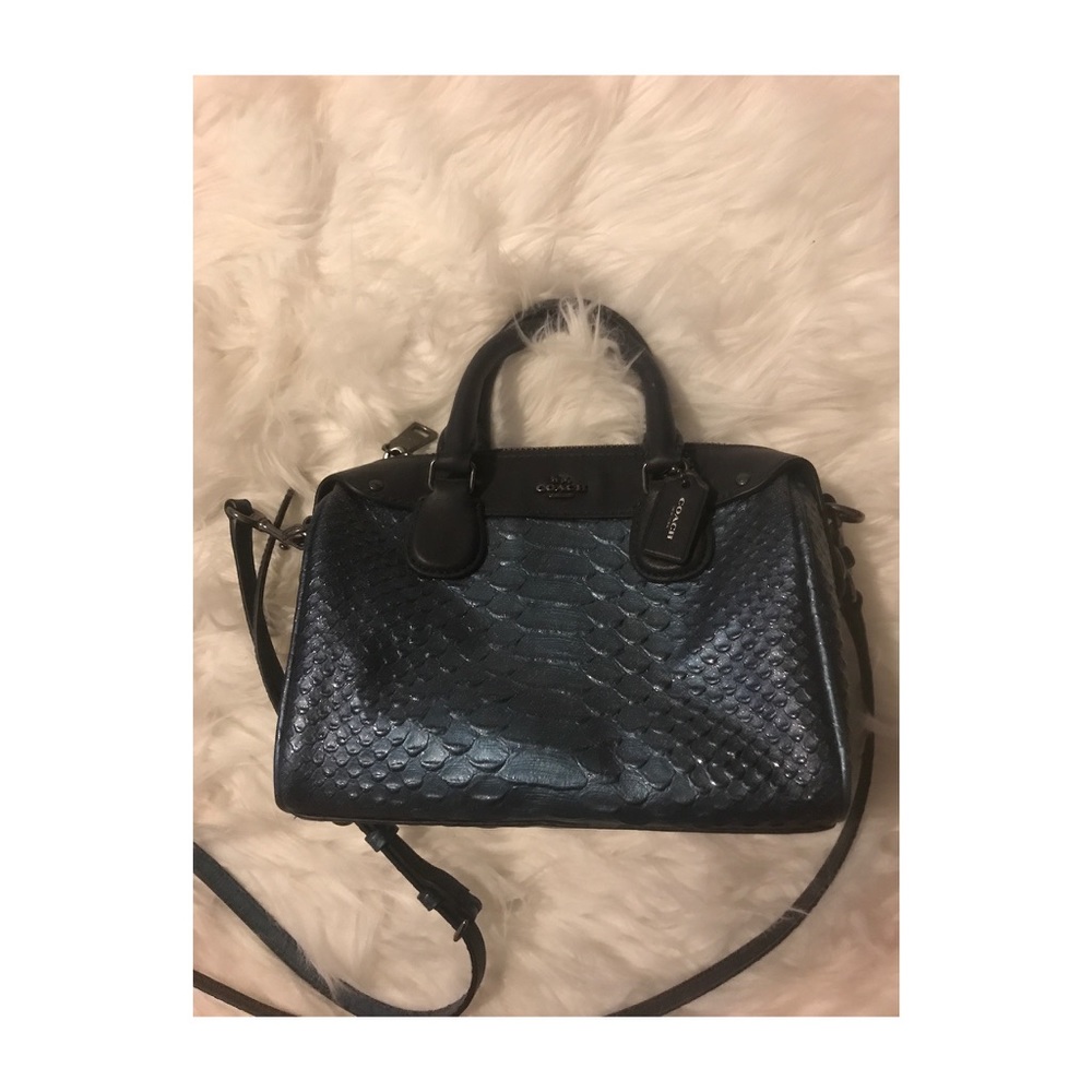Mini Black & Blue Coach Crossbody