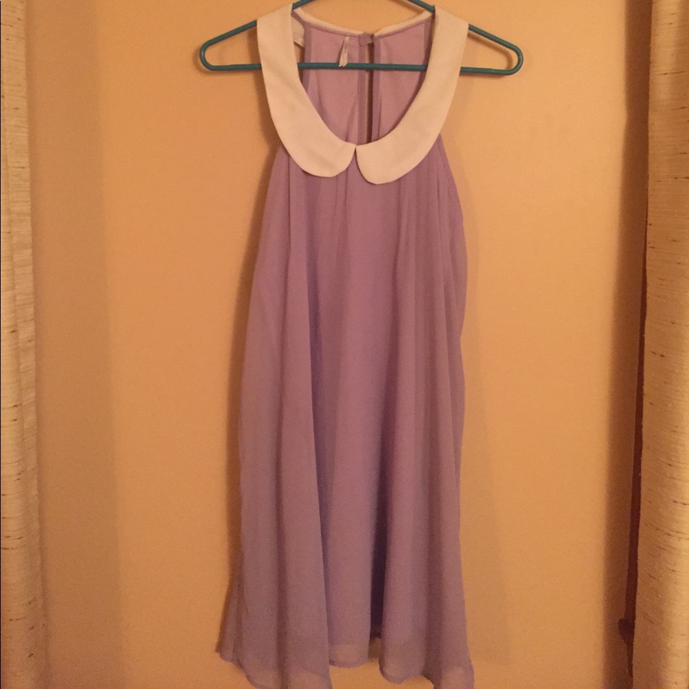 Lavender purple Peter Pan collar dress