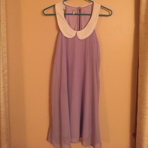 Lavender purple Peter Pan collar dress
