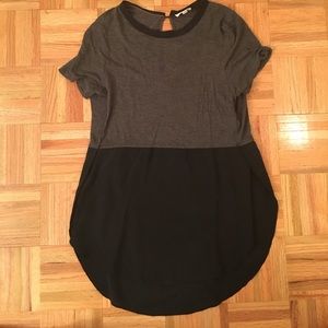 Half cotton half silk top from aritzia