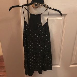 Black studded tank top from Express
