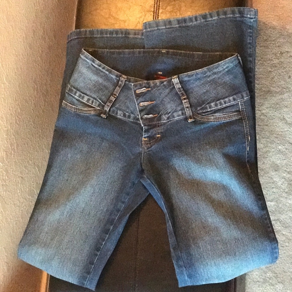 Beverly Jeans size 5 Dark blue Flare bottom jeans