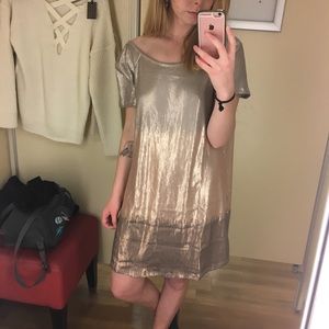 Sequin Free People Scoop back T-shirt dress