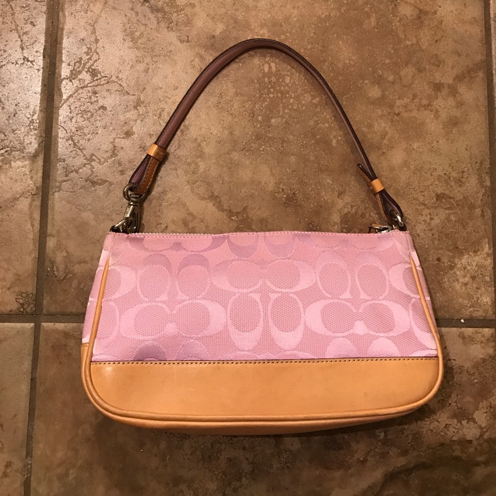 Authentic small pink coach bag