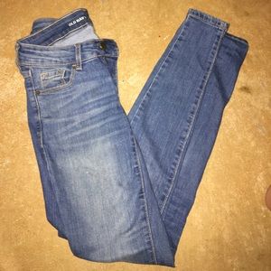 Old Navy, soft denim Rockstar Blue jeans