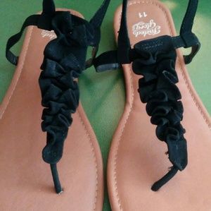 Cute black sandals