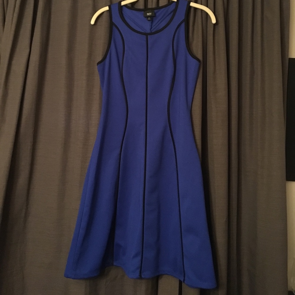Black and Royal Blue Dress