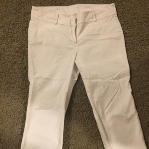 Ann Taylor Cambridge Crop 8P white pants